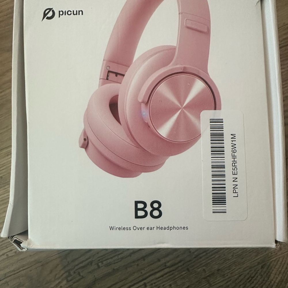 Picun B8 Pink Over-Ear Headphones
